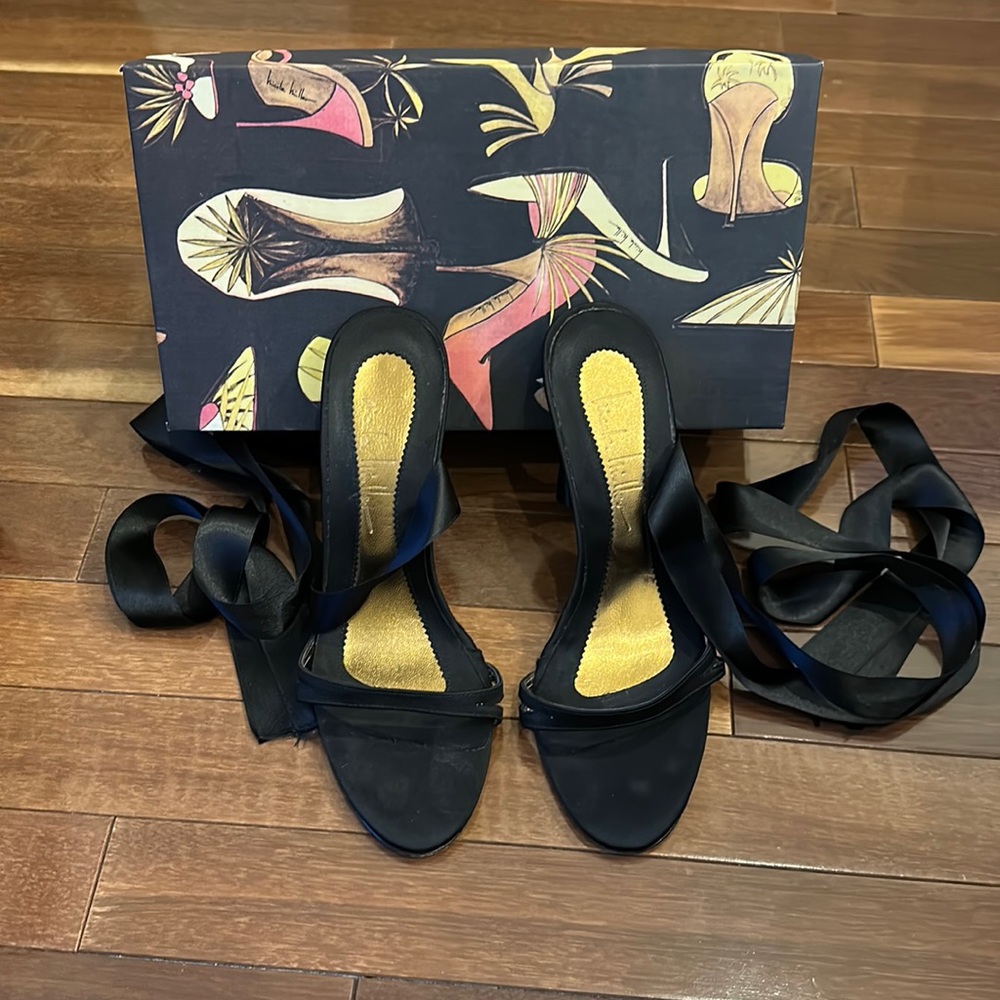 Nicole Miller Lace Up Heels